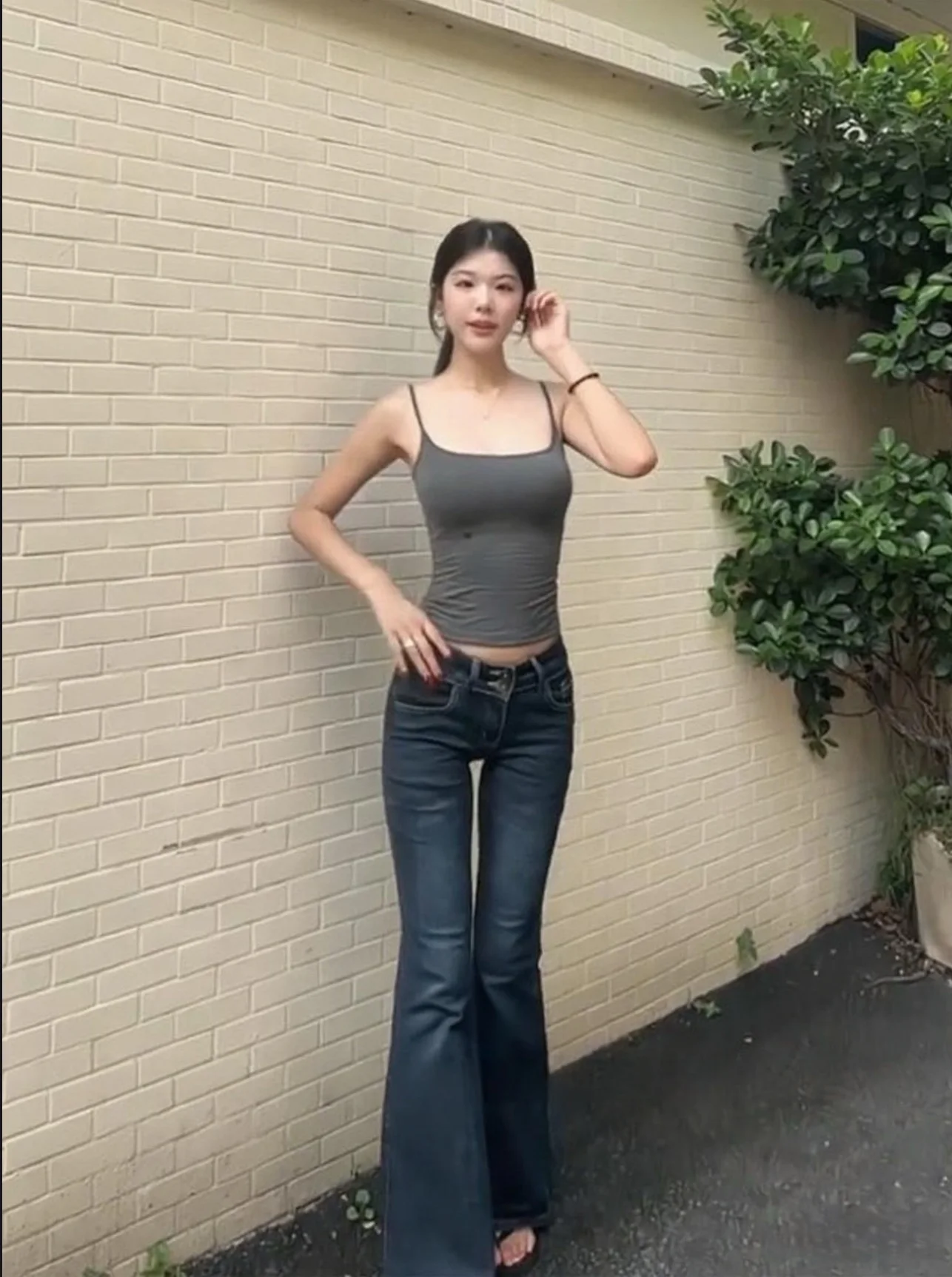 

Low Waist American Retro Hot Girl Wide Leg Jeans Women's Spring Autumn New Sle Personali Match Long Pants Casual Sle