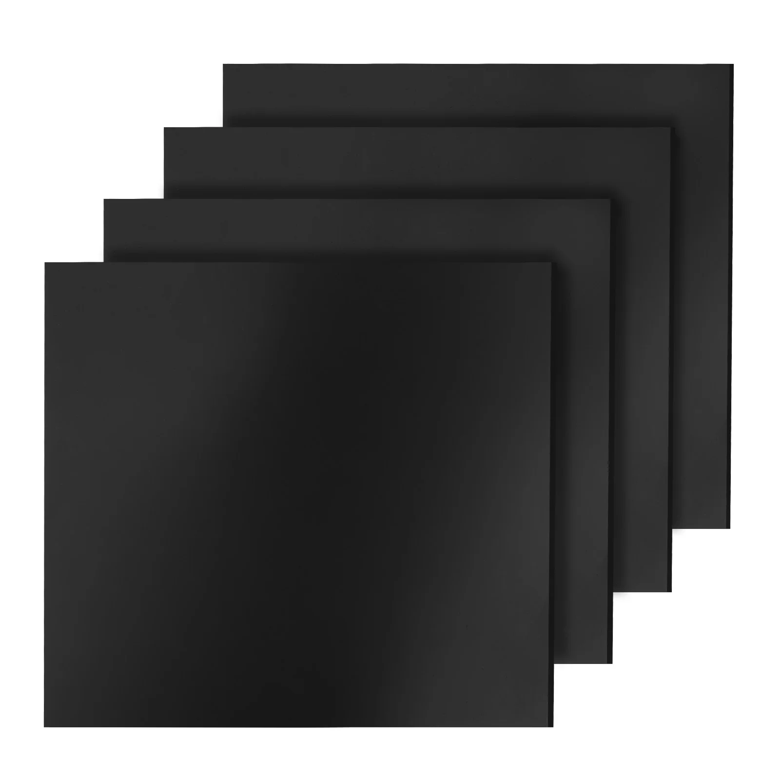 4PCS Neoprene Rubber Sheet 1/16 1/25 Inch Thick Flexible Rubber Gasket Sheet Oil and Water Resistant for DIY Gaskets Pads Seals