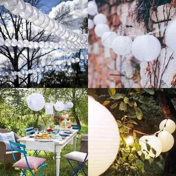 20pcs/lot size 6-8-10-12-14-16inch Chinese White paper lanterns home decoration wedding decoration wedding suppliers for party