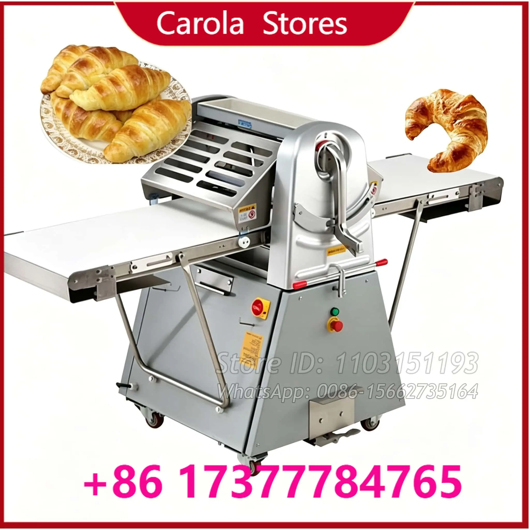 Industrial Automatic Dough Sheeter Machine Floor Type Heavy Pastry Laminator For Bread Croissant Bakery Equipment