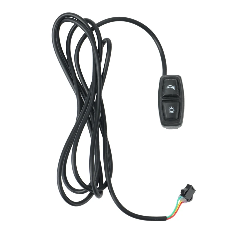 Ebike Light and Horn Switch Can Control Headlight Rear Lamp ON/OFF Electric Bicycle Parts Accessories,Only Switch-A56M
