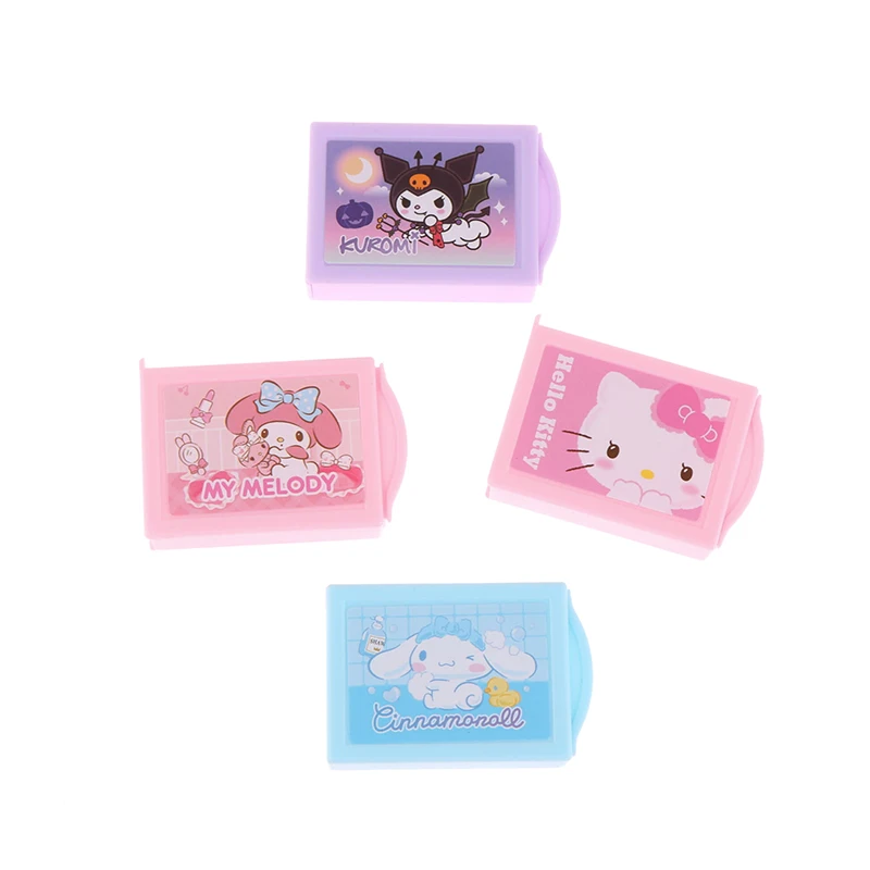 1PCS Random Kawaii Student Stationery Cute Card Sets With Creative Erasers Gift Cartoon Drawer Box Eraser