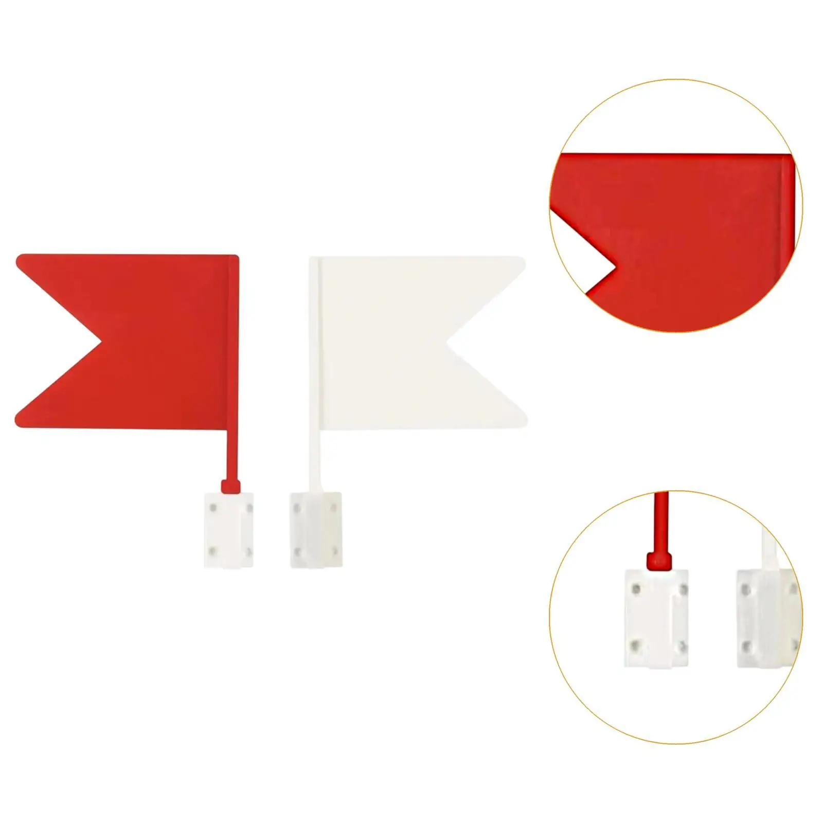 2Pcs Equestrian Direction Flags Red White Gaming Corner Flags Obstacle Flags