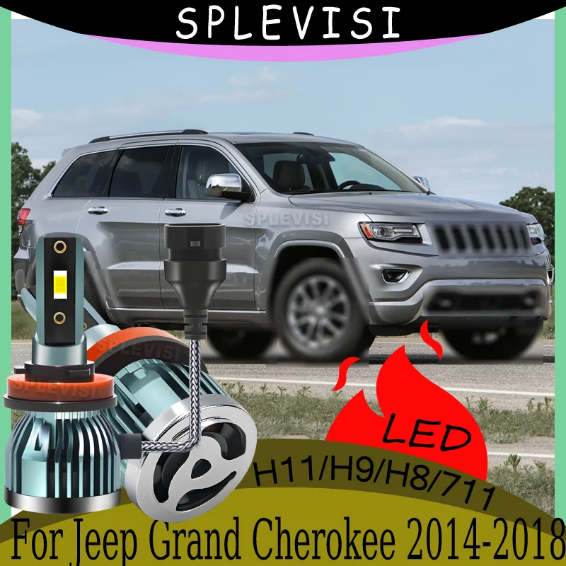 

Lifespan 60000hrs warranty Energy Saving Instant Start No Delay Low Beam Bulbs For Jeep Grand Cherokee 2014 2015 2016 2017 2018