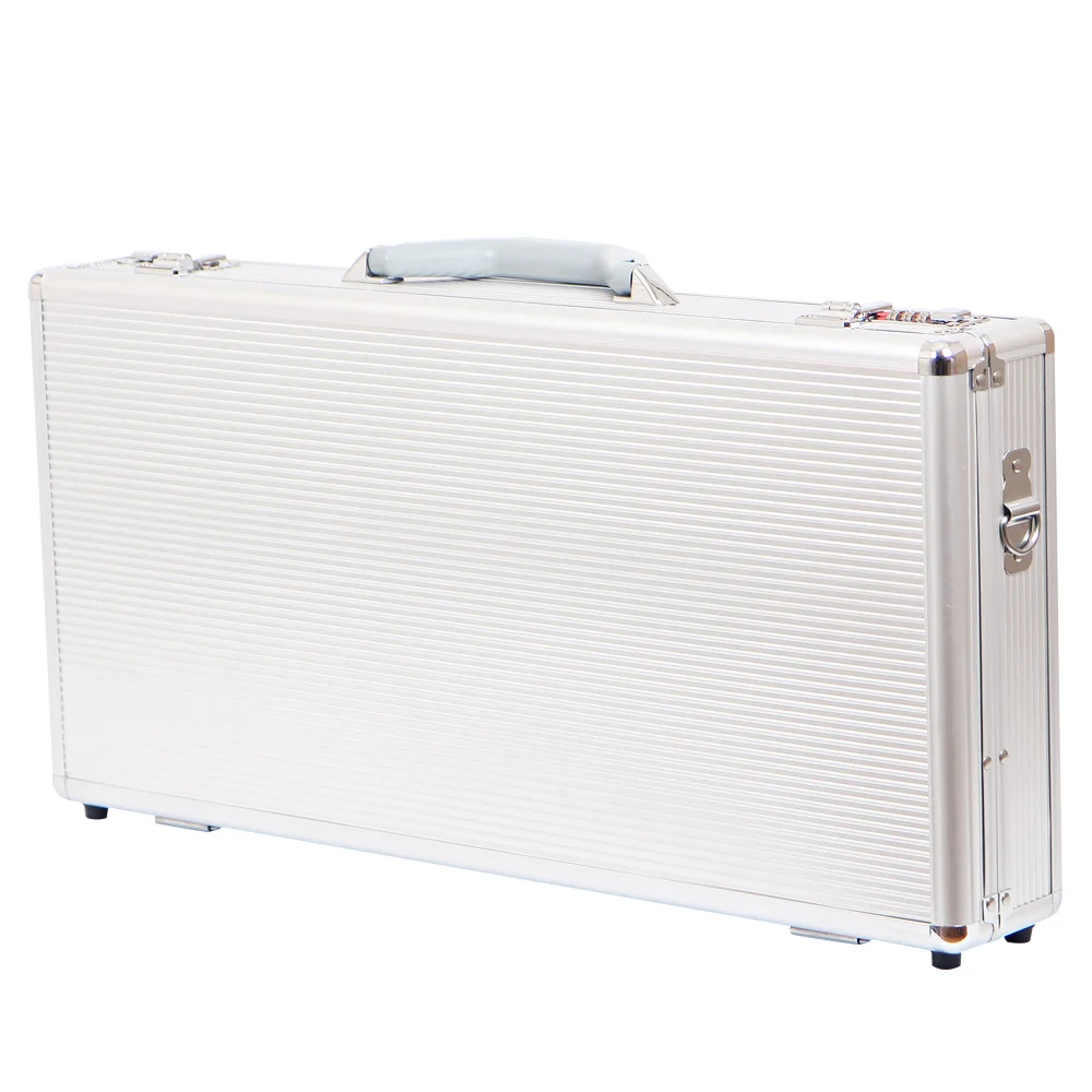 ADD043-SILVER-LARGE 56x27x8.5cm Knife Case Cooking Bag Knife Storage Cookware Knife Storage Bag Aluminum Knife Case