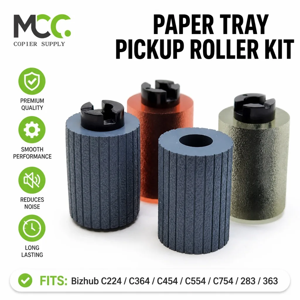 Paper Tray Pickup Roller Feed Roller for Konica Minolta Bizhub C224 C364 C454 C554 C754 283 363 New Version