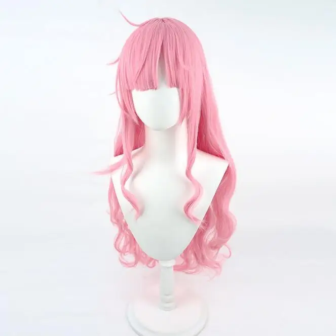 Cosplay Wig Girls Long Pink Heat Resistant Synthetic Hair Wigs Anime Dakimakura Pillow Cover Pillow Case