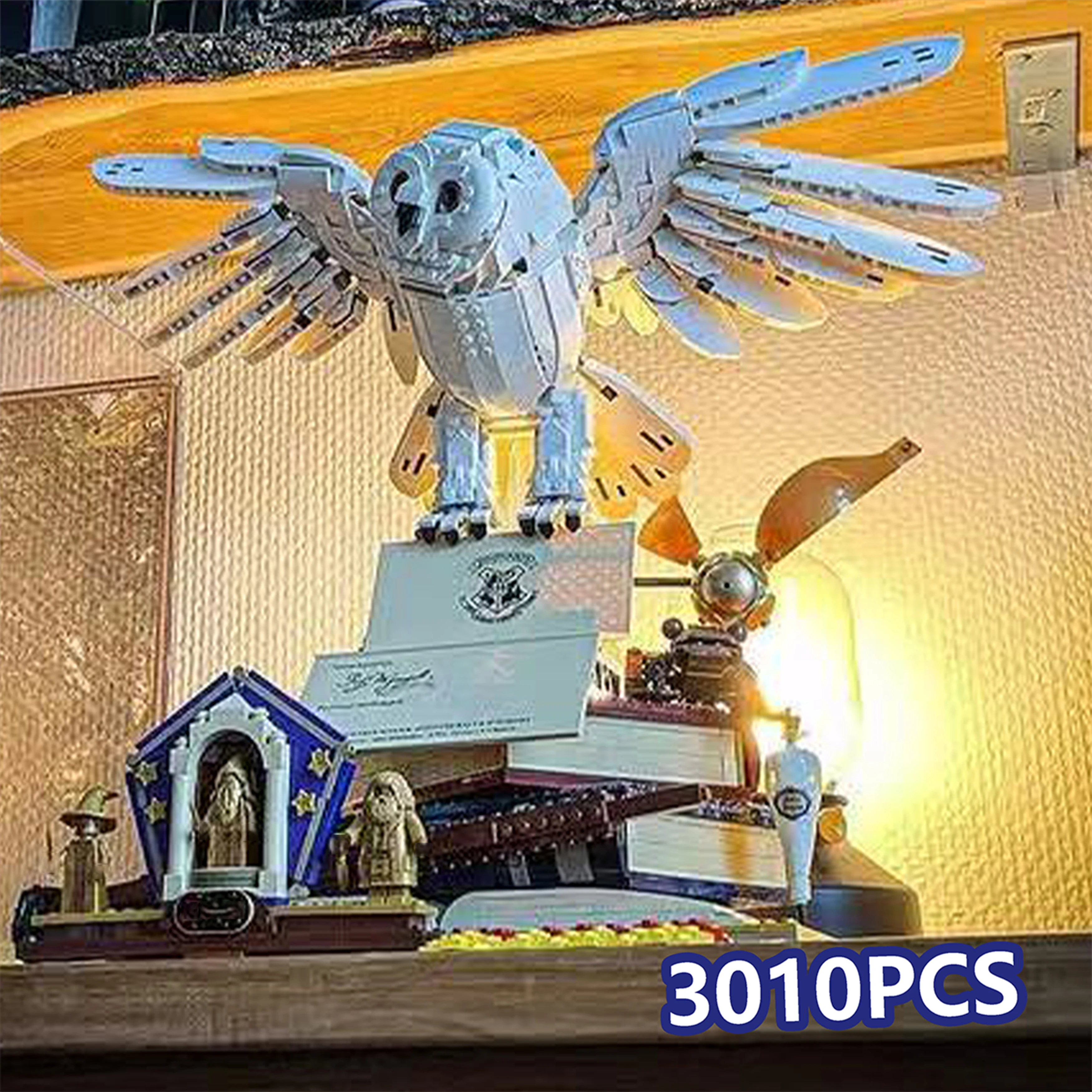 

3010PCS Owl Model 76391 Magic World Building Blocks DIY Assembly Fantasy Creature Display Toy Gift Xmas Gift