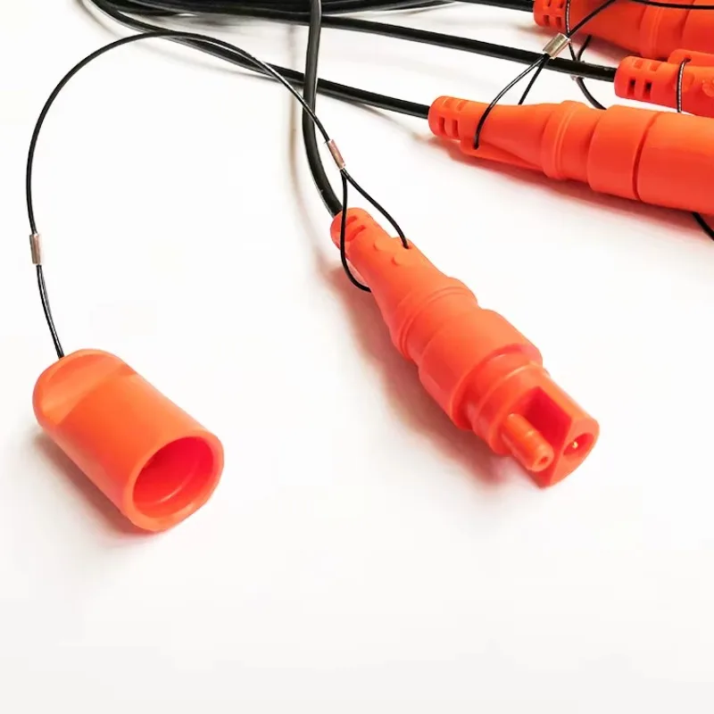 1m Leader Cable KCK-2-Male Push Fit Connector for Geophone String KCK Geophone Connector in stock