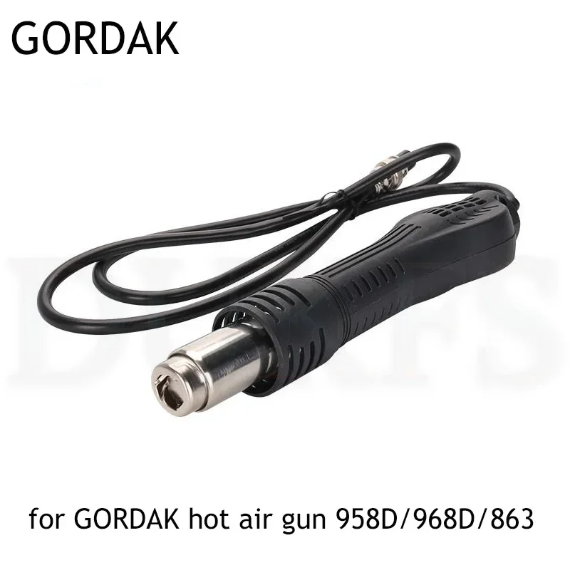 high quality Gordak Hot Air Gun Handle for Gordak 958D/968D/863 unsoldering air gun handle 8 hole plug dormancy handle