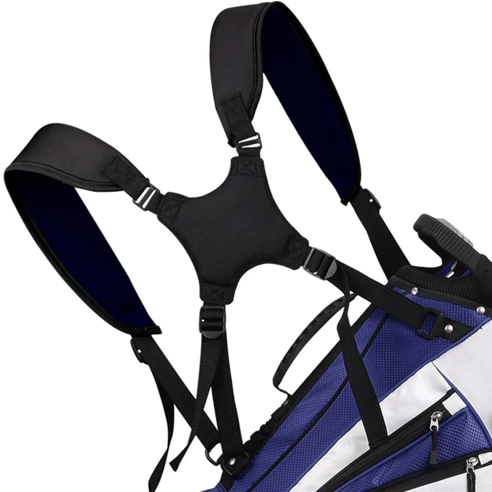 Golf Bag Shoulder Strap with Padding Padded Golf Bag Harness Adjustable for Golfers