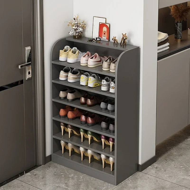 Firm Shoe Cabinet, Simple Household Use, Multi-level Storage Shelf At The Entrance, Wall Mounted, Multi-purpose, Small Shoe Rack