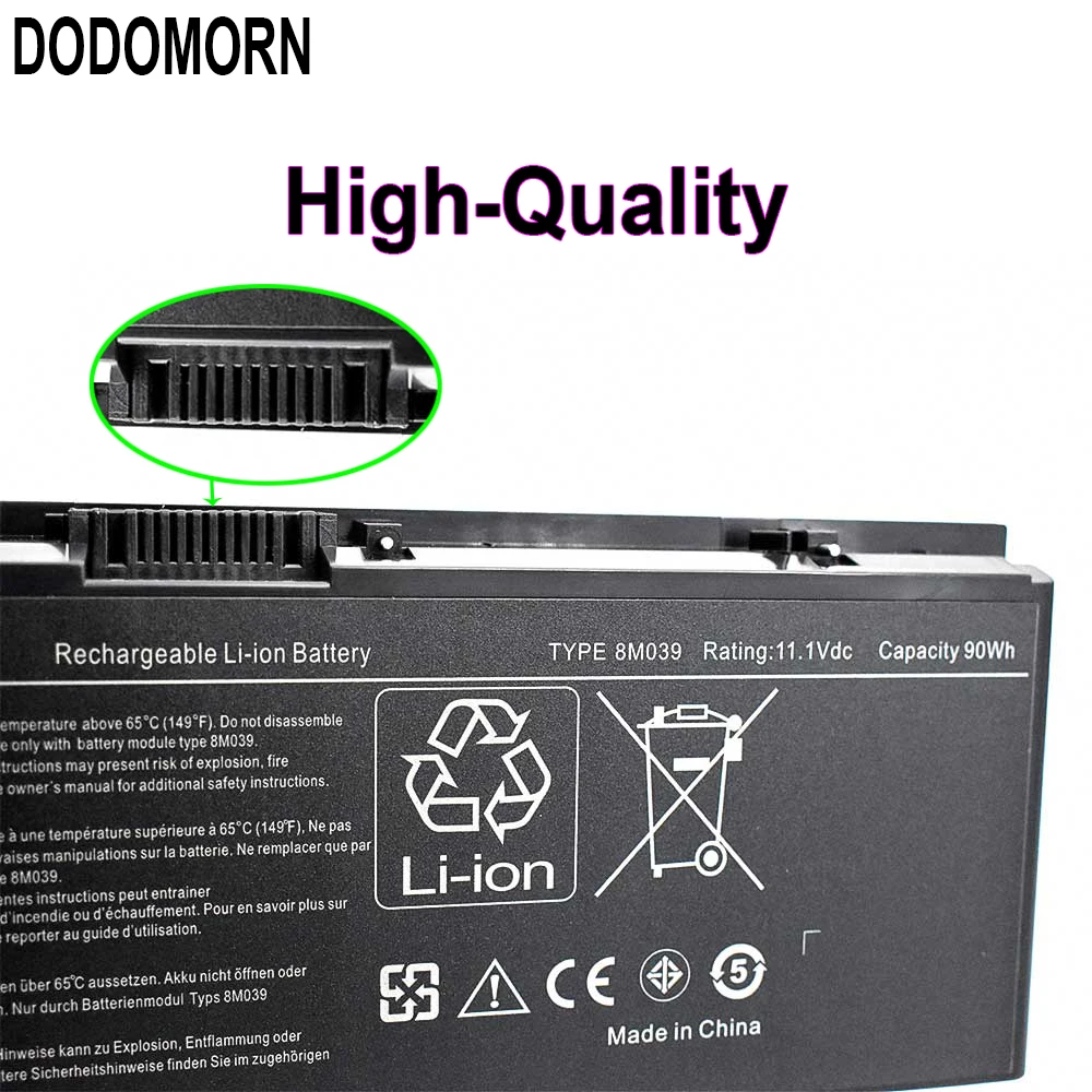 High Quality 8M039 Battery For Dell Precision M6400 M6500 M2400 8M039 KR854 312-0868 312-0873