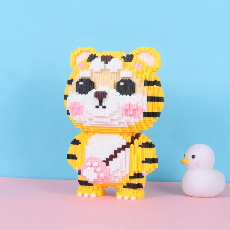 Zodiac building blocks, small particle puzzle toys, boys and girls' birthday gifts, assembled ornaments can be used as gifts