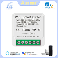 Aubess Wifi Smart Switch,16A, EWeLink APP Wireless Remote Control Timing, Smart Home DIY Switch Module Support Alexa Google Home