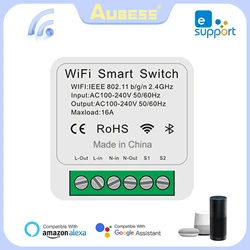 Wifi zigbee Smart Switch16A EWeLink APP Wireless Remote Control Timing Smart Home DIY Switch Module Support Alexa Google Home