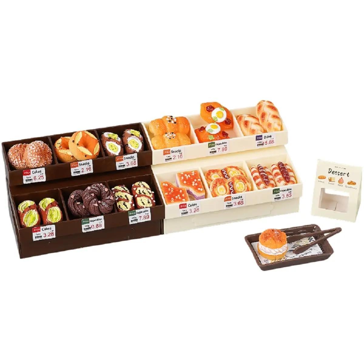 PROMOTION!Small Pastry Toys Realistic Cute Small Collection Miniature House Accessories for Home Cars Shop Window Offices Cafes