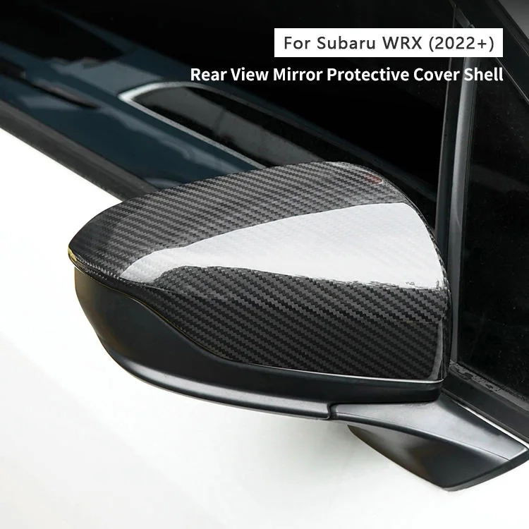 

For Subaru WRX 2022 Carbon Fiber Side Mirror Housing Rear View Mirror Protective Cover Shell Exterior Accessories Replacement