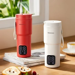 Bouilloire Électrique Portable Multifonction, Tasse Chauffante, Bouilloire à Eau Bouillie, Théière Intelligente, Température Réglable, Bouilloires pour Voyage, 600ml