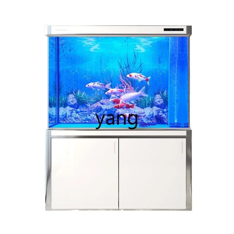 

CX large floor partition fish tank glass aquarium living room ecological tank bottom filter household tank