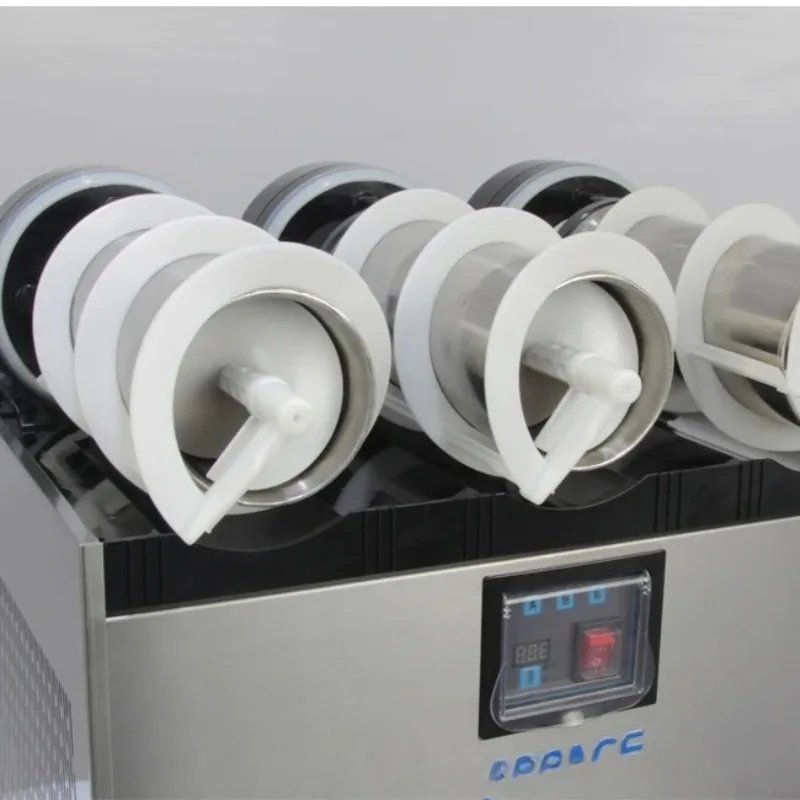 Double barrel double can automatic commercial frozen beverage wine machine