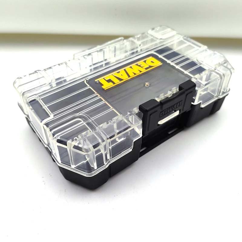 

DEWALT TSTAK Tough Case Black Medium Stackable Removable Dustproof Drill Bits Accessories 148*85*40mm Storage Tool Box