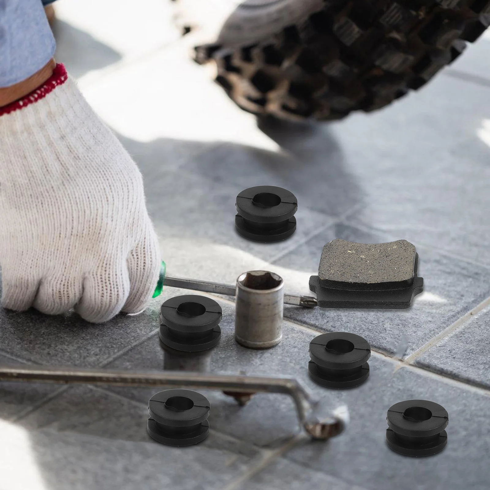 

10Pcs Motorcycle Rubber Grommets Replacement Gaskets Easy Install Lightweight Motorbike Accessories Set Motorcycle Grommets