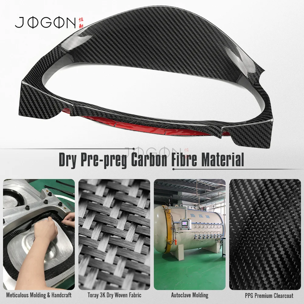 For Lexus IS350 IS500 F Sport 2021+ Real Carbon Fiber Instrument Odometer Cluster Covers Interior Accessories