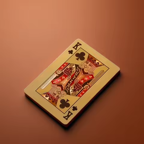 Gold Plated Foil Poker Cards Deck Europe Style Plastic Playing Card Waterproof Card Game Props Magic Tools Holiday Collectibles