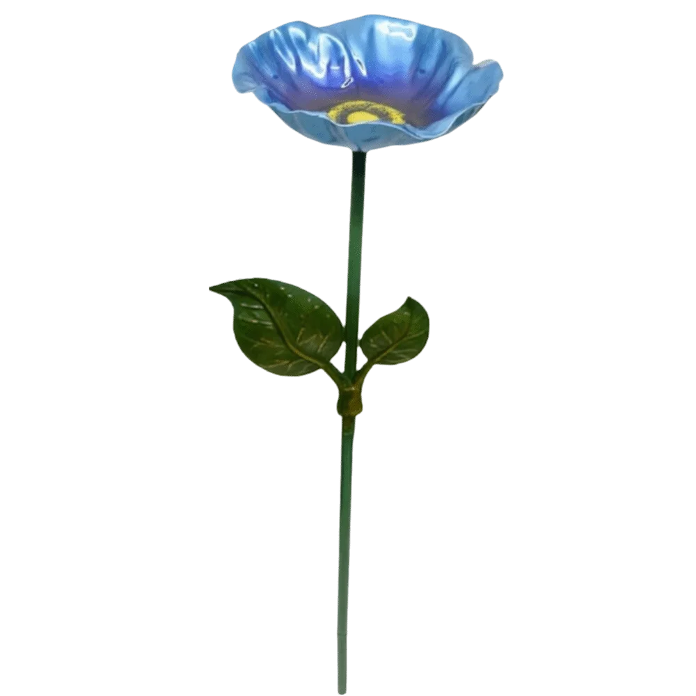 Multi-Function Insect Bird Bath Flower Shape Ornamental Horticulture Bee Butterfly Watering Station Iron Garden Birdbath Balcony