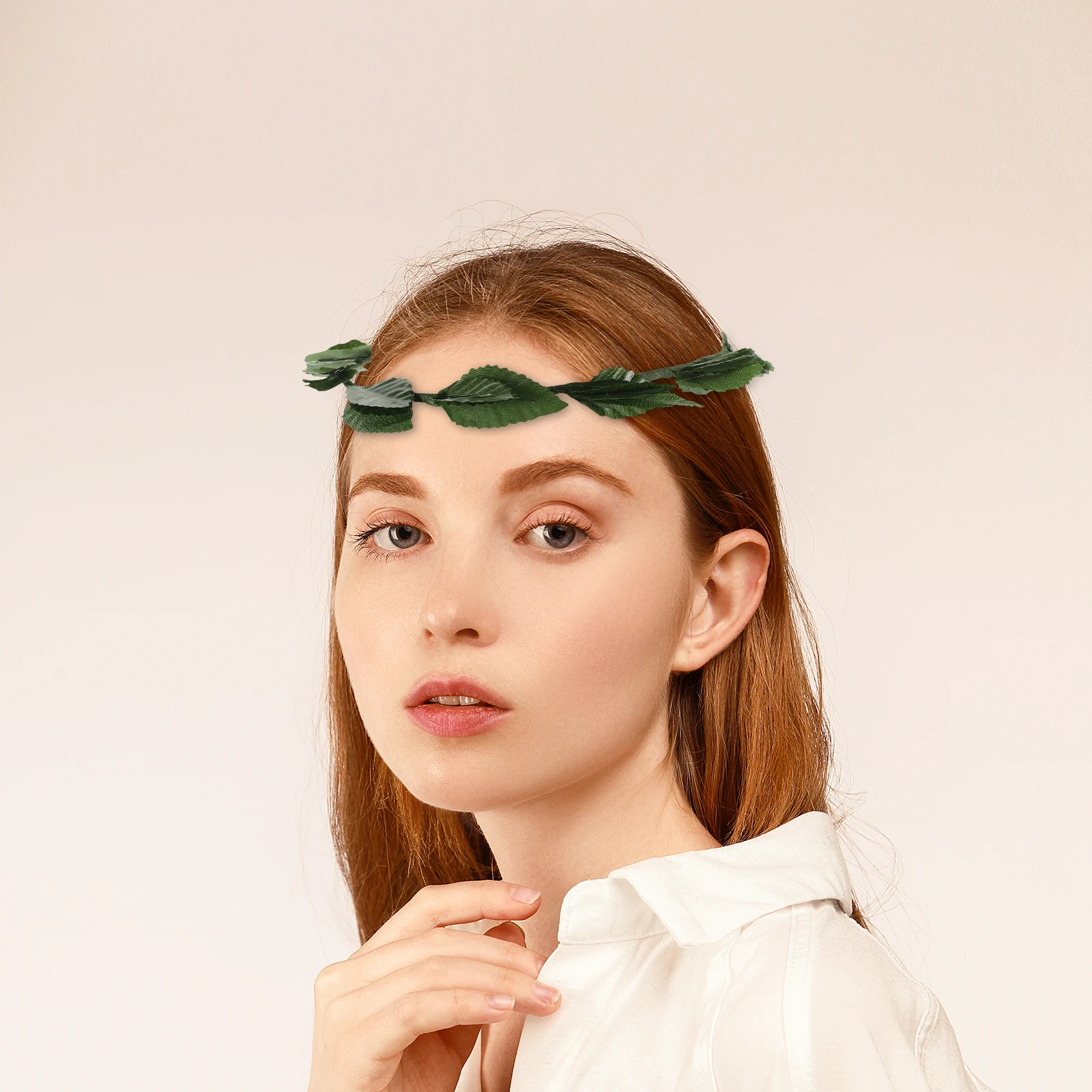 

2Pcs Gold Roman Leaf Headband Leaf Crown Headpiece Roman Wreath Headpiece Bridal Wedding Party Prom Accessories