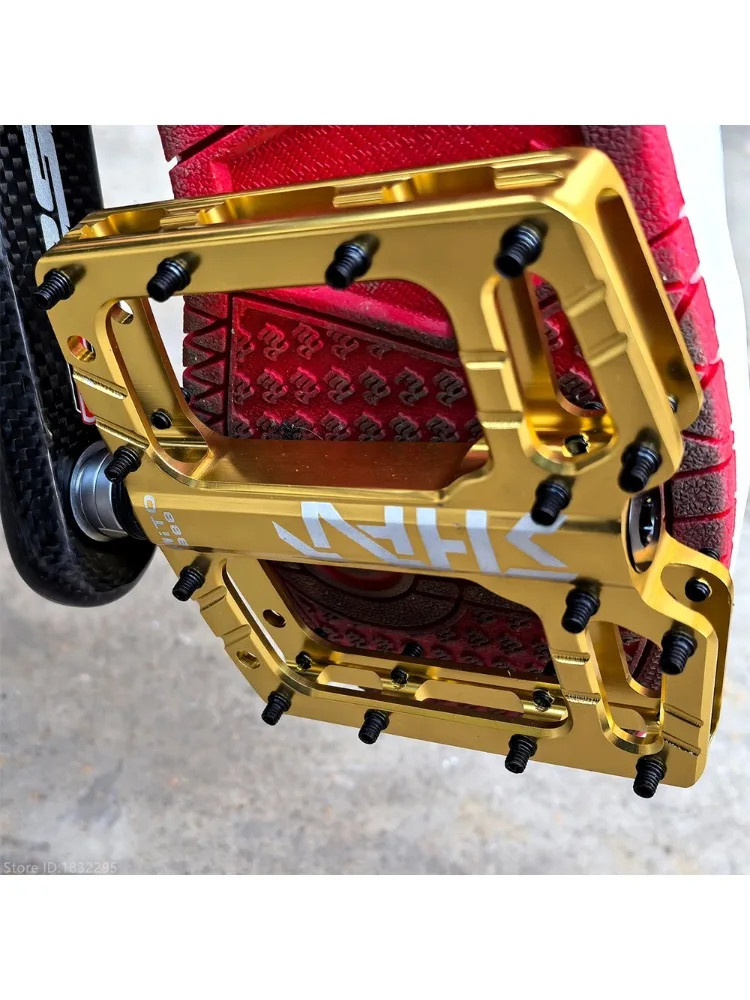 AliExpress shanmashi Ultralight Flat Foot Mountain Bike Pedals MTB CNC Aluminum Alloy Sealed 3 Bearing Anti-slip Bicycle Pedals Bicycle Parts