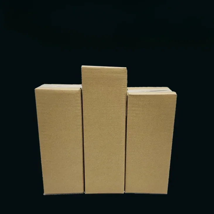 10pcs Rectangular Kraft Paper Box Extra Hard Thick Long Strip Express Package Carton 3-layer Corrugated Paper Packaging Boxes