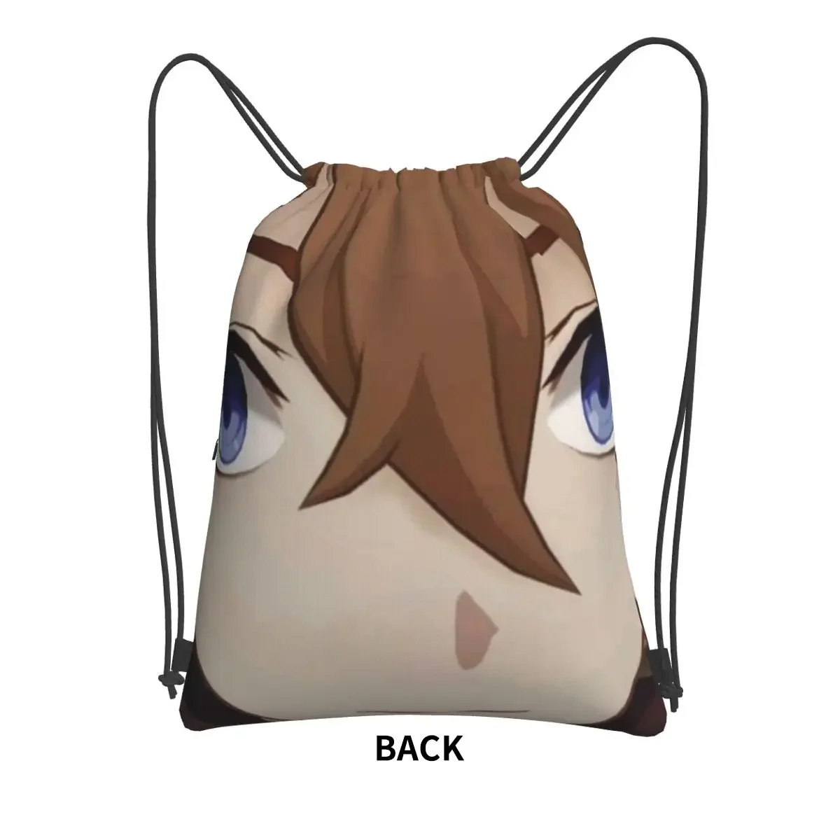 Childe Genshin Impact Portable Backpacks Drawstring Bag Casual Drawstring Bundle Pocket Shoes Bags For School Students