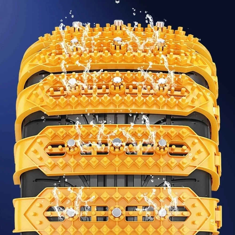 Car Tools Widen Car Snow Chain Thicken Plastic Car Tire Crawler Reusable Wheel Tyre Anti-Slip Ties Winter