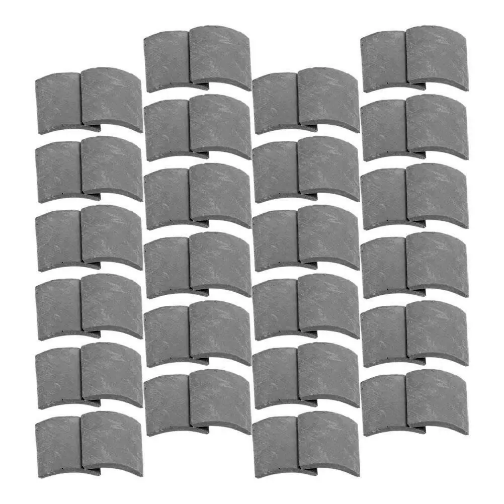 

120Pcs Mini Roof Tiles Lifelike Small Roof Tiles for Dollhouse Decor Desktop Garden Layouts DIY Miniature Landscape Building Set