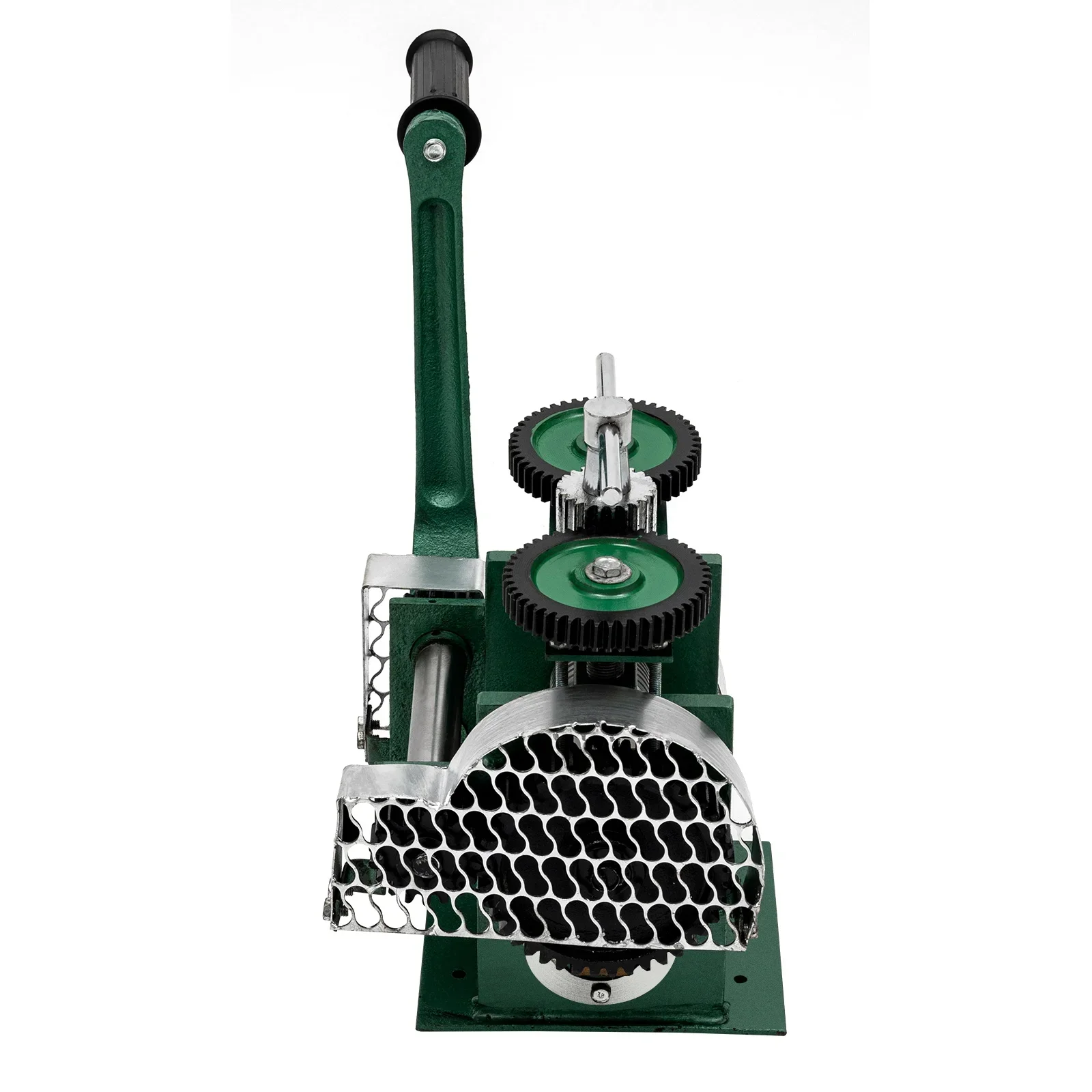 Máquina laminadora de joyería Manual, herramienta de rodillo de Metal con manivela, prensa media redonda plana cuadrada para oro, plata y cobre