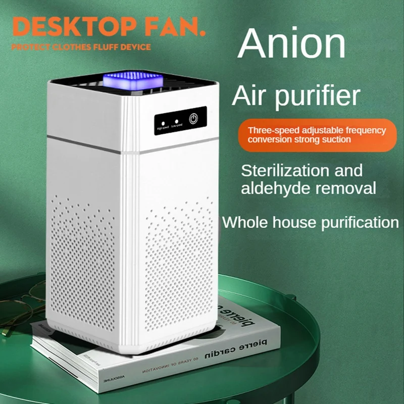 

1 Set Portable Air Purifier Hepa Filter Car Air Freshener Purifier For Household Bedroom