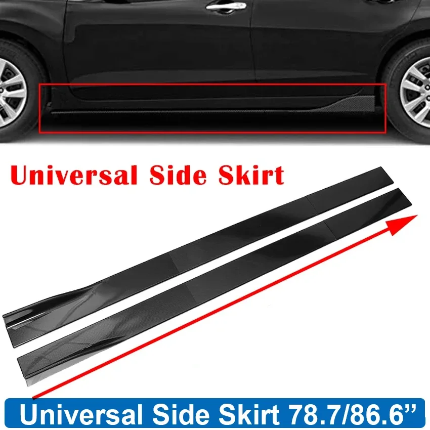 78.7“ /86.6” Side Skirt For BMW E39 E46 E53 E90 E92 E60 E70 X6 E71 X1 Extension Splitters Apron Splitter Winglet Body Kit 