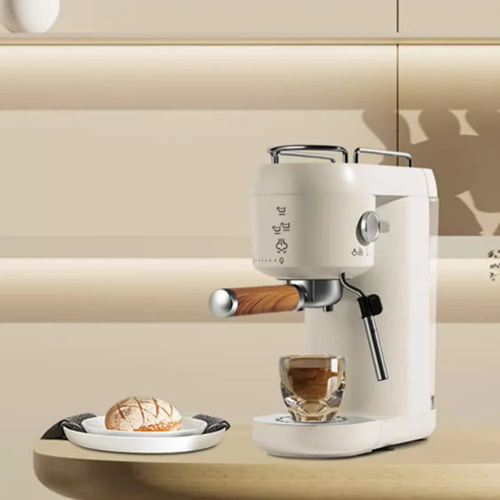 Máquina De Espresso Italiana Semi-automática Tipo Sifão Pequena Cafeteira Elétrica Máquina De Espuma De Leite Doméstico, Fácil Limpeza