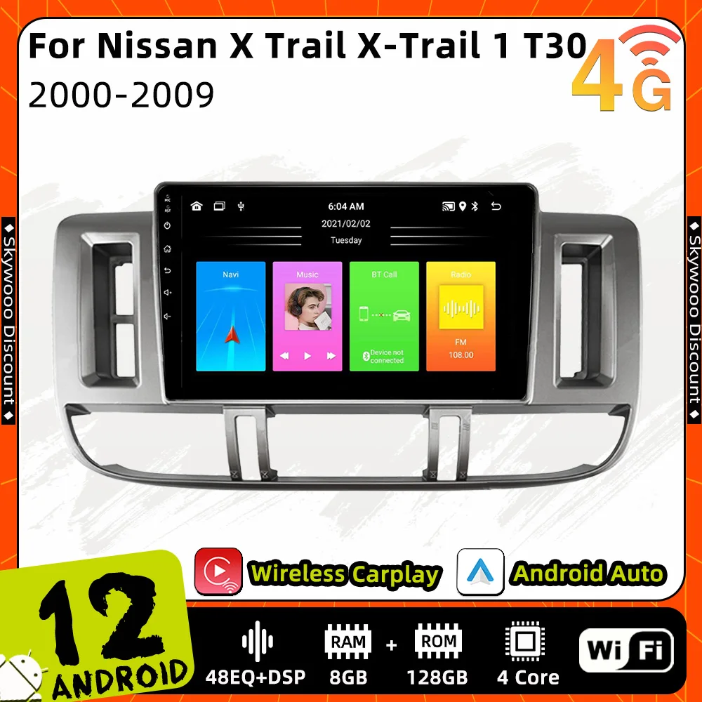 

Android Car Radio for Nissan X Trail X-Trail 1 T30 2000 - 2009 2 Din Multimedia FM RDS WIFI GPS Navigation Stereo Carplay Auto