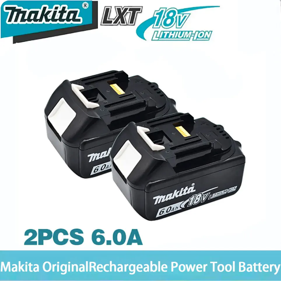 

Makita Genuine 18V Battery 6Ah Rechargeable Power Tools Battery 18V makita with LED Li-ion Replacement LXT BL1860B BL1860 BL1850