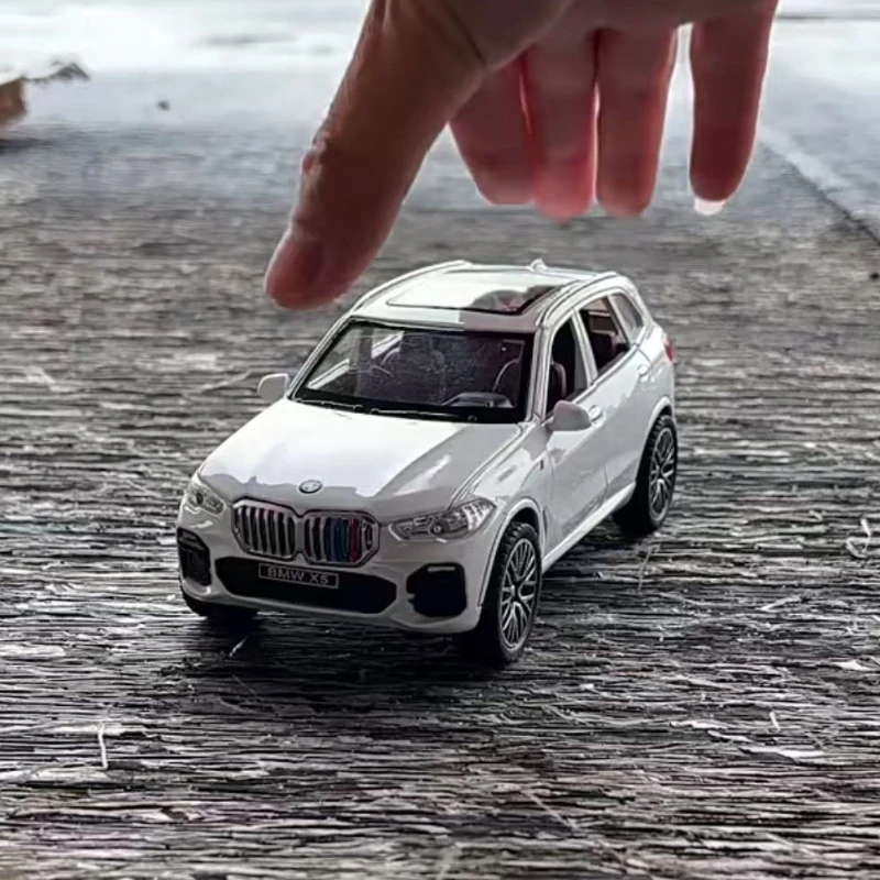 

1:32 BMW X5 SUV, модель автомобиля из сплава, литье под давлением и игрушечный транспорт, металлическая модель игрушечного автомобиля, имитация звука и света, коллекция подарков