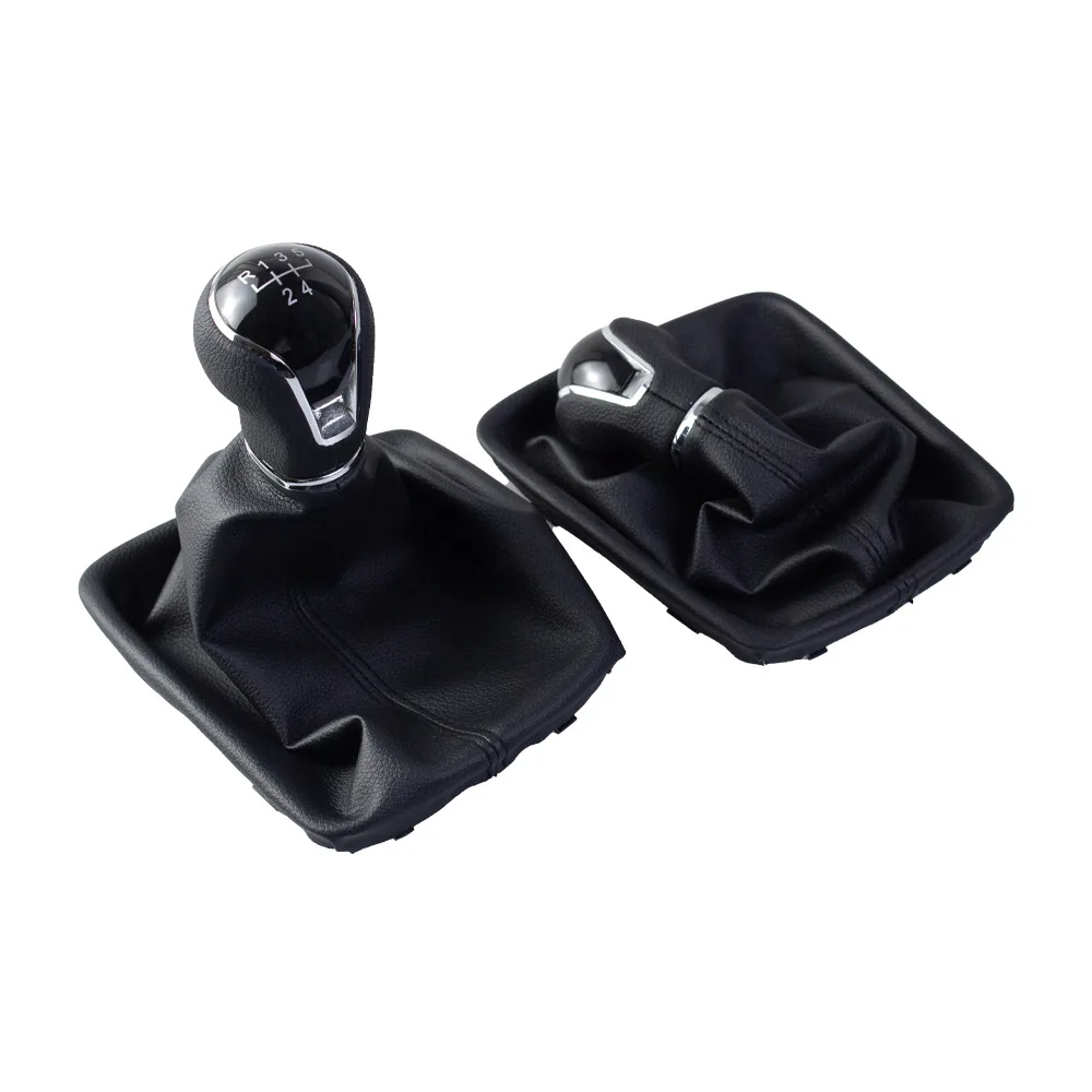 Gear Shift Knob for Seat Leon III MK3 2012-2020 LHD with Shifter Level Stick Gaiter Boot Dust Cover Car Accessories 5/6 Speed