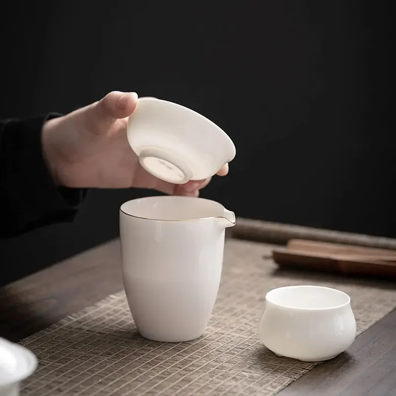 

Белый фарфоровый фильтр для чая - фильтр Dehua Jade White Kung Fu