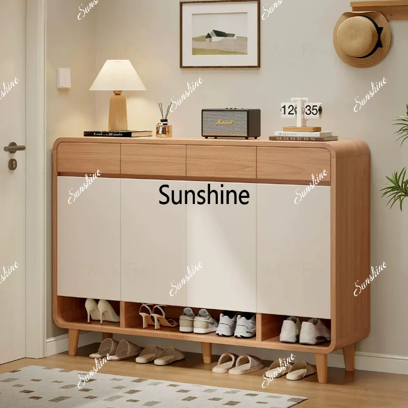 Entryway shoe cabinet, household entryway cabinet