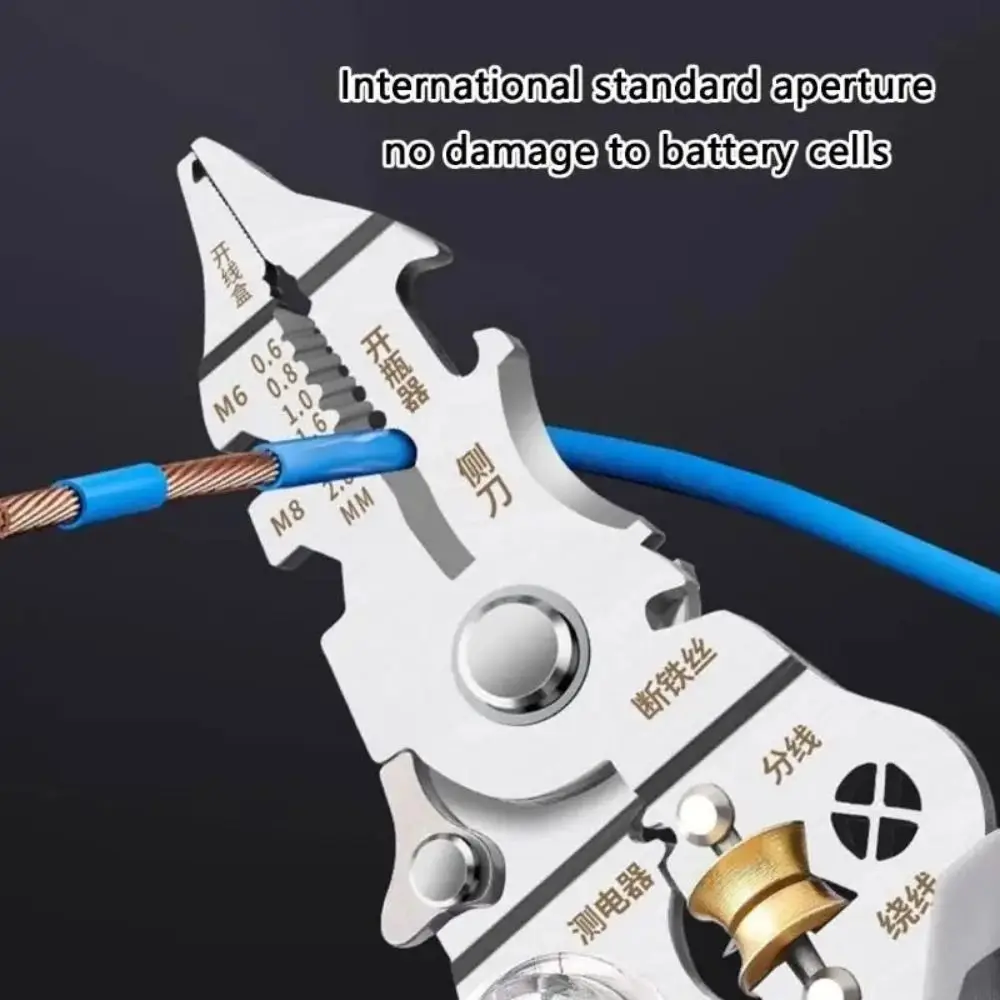 10 في 1 سلك متجرد عدم الانزلاق ذكي قياس الكهرباء كماشة قابل للتعديل دائم مؤشر الجهد أداة كهربائي #3