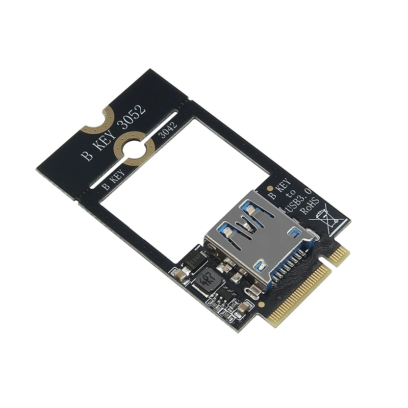 M.2 B-Key ToT Dual TF Adapter Board M.2 B Key WWAN 4G Network Card to Type-C USB3.0 5Gbps Expansion Card for 3042 3052