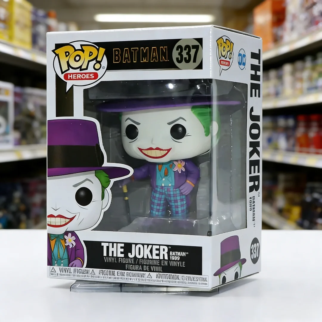 Héroes originales Funko Pop # 337 Figura de vinilo The Joker (1989 Batman Movie) - Edición Tim Burton, regalo coleccionable para fanáticos