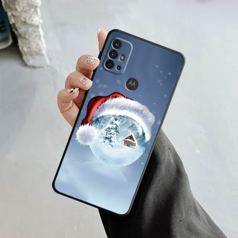 Merry Christmas Mysterious Santa Claus Case For Motorola G200 G60 G50 G31 G30 G22 G9 G8 Power Plus Edge 20 Lite 30 One Fusion